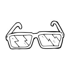 Cartoon Glasses N66