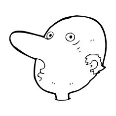 cartoon balding man N28