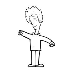 cartoon vampire man N157