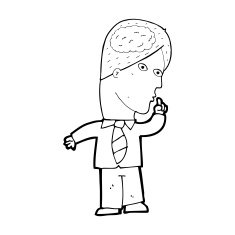 cartoon businessman with huge brain N13