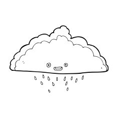 Cartoon Rain Cloud N63