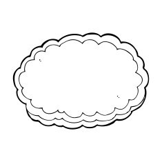 cartoon decorative cloud N54