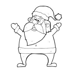 jolly santa cartoon N42