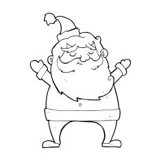 jolly santa cartoon N43