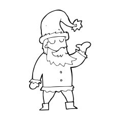 Cartoon Santa Claus N447