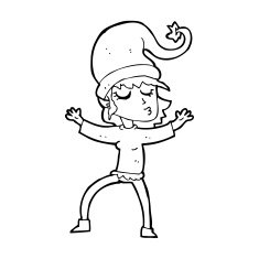 santa's helper cartoon N22