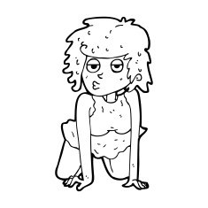 cartoon woman doing pin-up pose N15