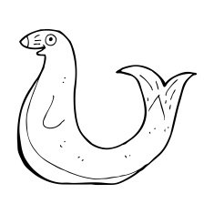 cartoon happy seal N28