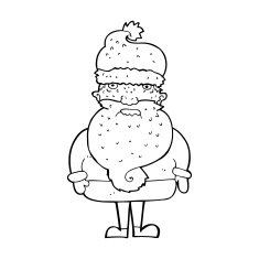 Cartoon Santa Claus N449