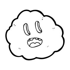 cartoon spooky cloud N13