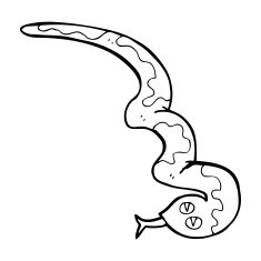 cartoon hissing snake N62