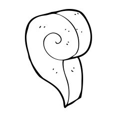 cartoon decorative swirl symbol N15