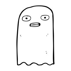 funny cartoon ghost N123
