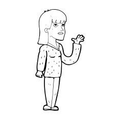 cartoon woman explaining N69