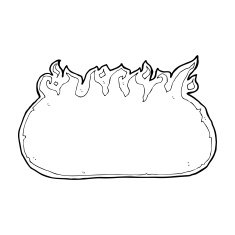 cartoon fire border N19