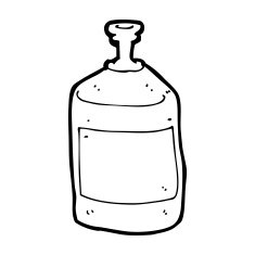 cartoon old squirt bottle N13
