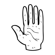 cartoon hand N22