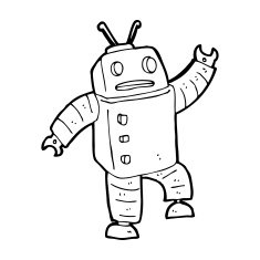 Cartoon Robot N391