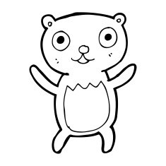 cartoon teddy bear N409