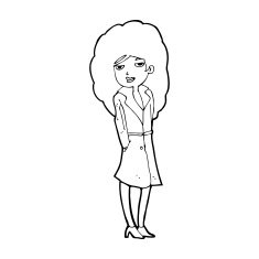 Cartoon Female Spy N44