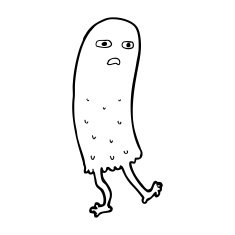 cartoon funny ghost N33