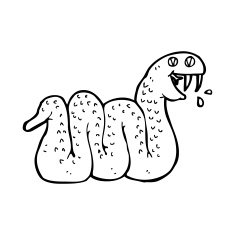 Cartoon Snake N277