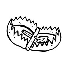 cartoon bear trap N13