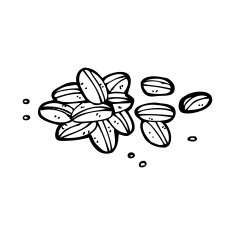 Cartoon Coffee Beans N33