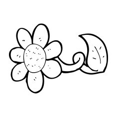 cartoon flower N601