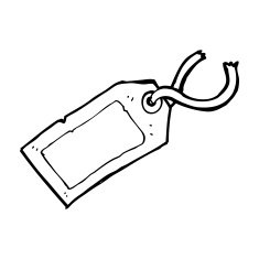 cartoon luggage tag N55