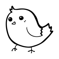 Cartoon Bird N530