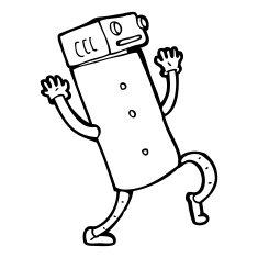 Cartoon Robot N395
