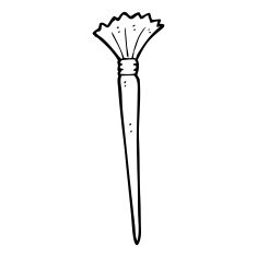 cartoon artist's brush N36