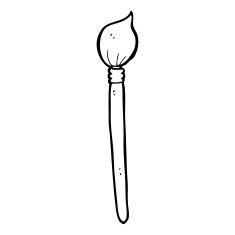 cartoon artist's brush N37