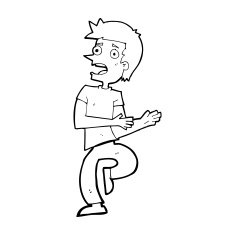 cartoon stressed out man N33