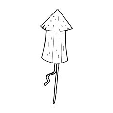 cartoon old wooden firework N13