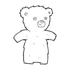 cartoon teddy bear N419