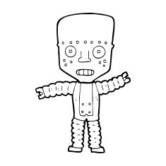 Cartoon Robot N399