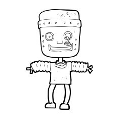 Cartoon Robot N400
