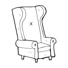 cartoon old chair N38
