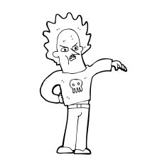 cartoon nasty boy N12