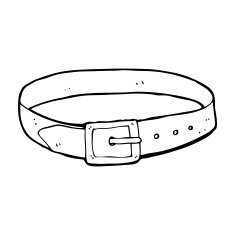 cartoon leather belt N29