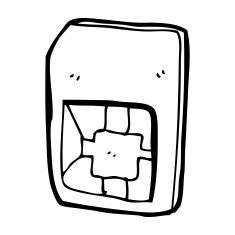 cartoon sim card N14