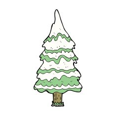 Cartoon Christmas Tree N68