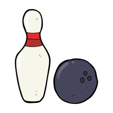 ten pin bowling cartoon N15