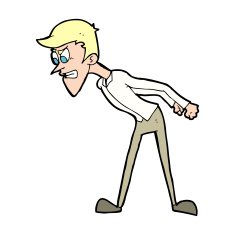 cartoon angry man N149