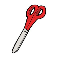 Cartoon Scissors N68