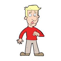 cartoon shocked man N170