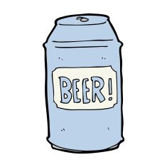 cartoon beer can N22