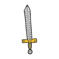Cartoon Sword N116